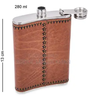 Smart Water Bottle – Premium Leather Wrapped Hip Flask