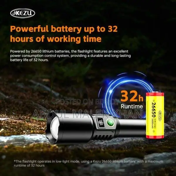 High Super Powerful Led Flashlight High Power Torch Light Rechargeable