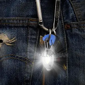 Multi-function LED Keychain Lights USB Charging Mini Screwdriver Hamme