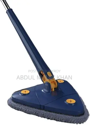 360° Rotatable Adjustable Cleaning Mop Extendable Triangle Mop with Long Handle Hand Twist Quick Dry Mop