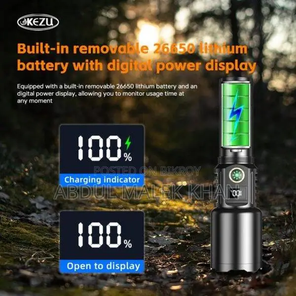 High Super Powerful Led Flashlight High Power Torch Light Rechargeable