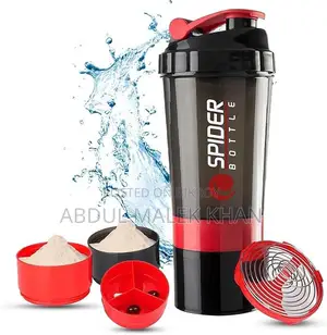 Active 100 Protein Shaker Bottle 500ml With Extra Compartment - Gym Sh