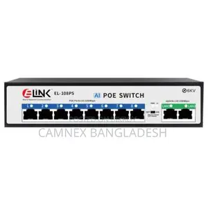 E-Link EL-108PS 10 PORT POE NETWORK SWITCH 10/100MBPS