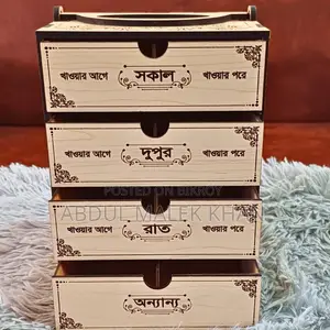 Medicine Storage Box 4 layer Keep your medicines organized and secure 