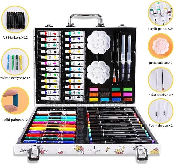 Art Supplies Set for Kids, 66 Pieces Art Set, Highlight Art Markers