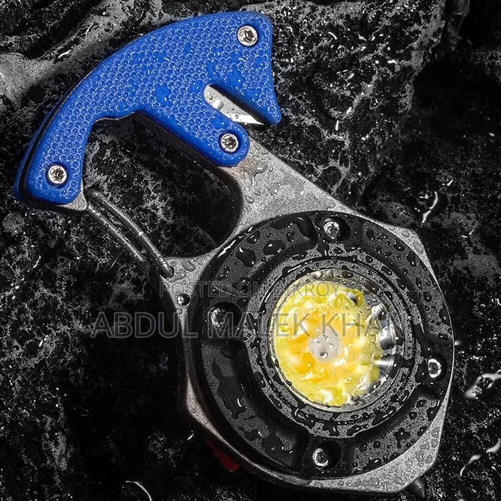 Multi-function LED Keychain Lights USB Charging Mini Screwdriver Hamme