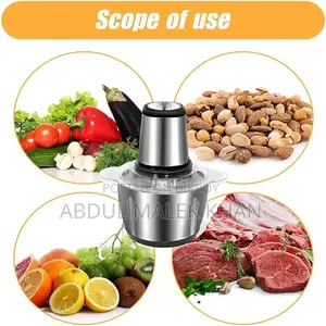Sokany 800w 2 Speed 3L Multifunction Electric Meat Grinder Food 304 Stainless Steel Mincer