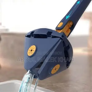 360° Rotatable Adjustable Cleaning Mop Extendable Triangle Mop with Long Handle Hand Twist Quick Dry Mop