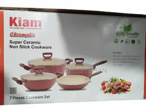Kiam 7 Piece Ceramic Coating Granite Non Stick Cookware Set (Induction