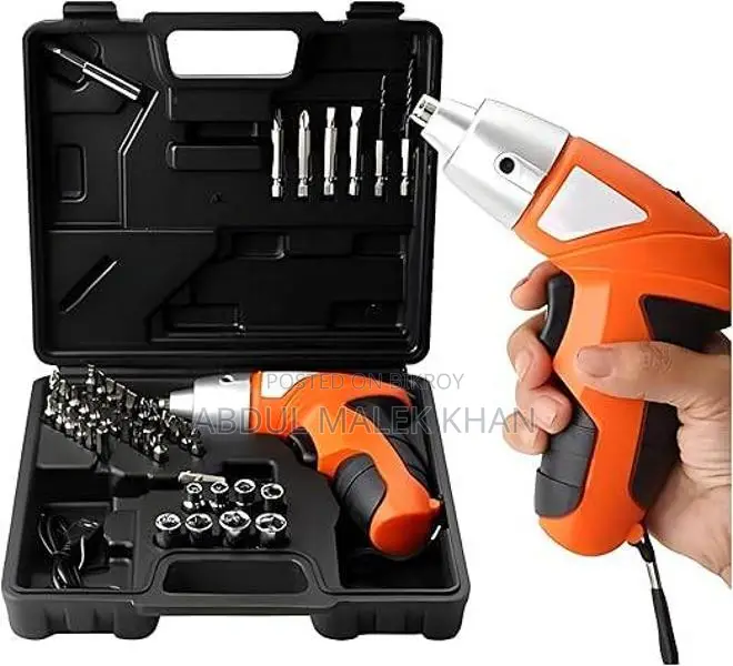 Cordless Power Screwdriver Kit Rechargeable Electric 45pcs Cordless Dr