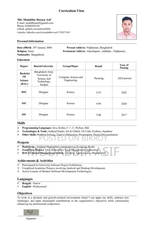 Advertising Marketing CV