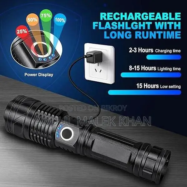 Flashlights High Lumens Rechargeable, 990,000 Lumens Super Bright Led 