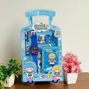 7 Pcs Stationery Set Toy for Kids - School Supply Kit with Pencil, Era