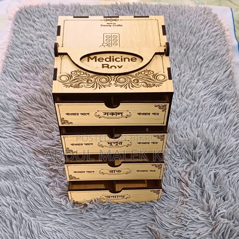 Medicine Storage Box 4 layer Keep your medicines organized and secure 