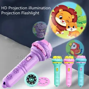 Mini Projector Torch Kids Flashlight Story book Educational Light-up Toy
