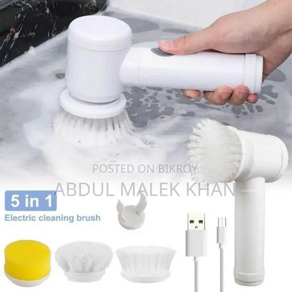Electric Cleaning Brush Set Kitchen Bathroom Sink Bathtub Floor Toilet