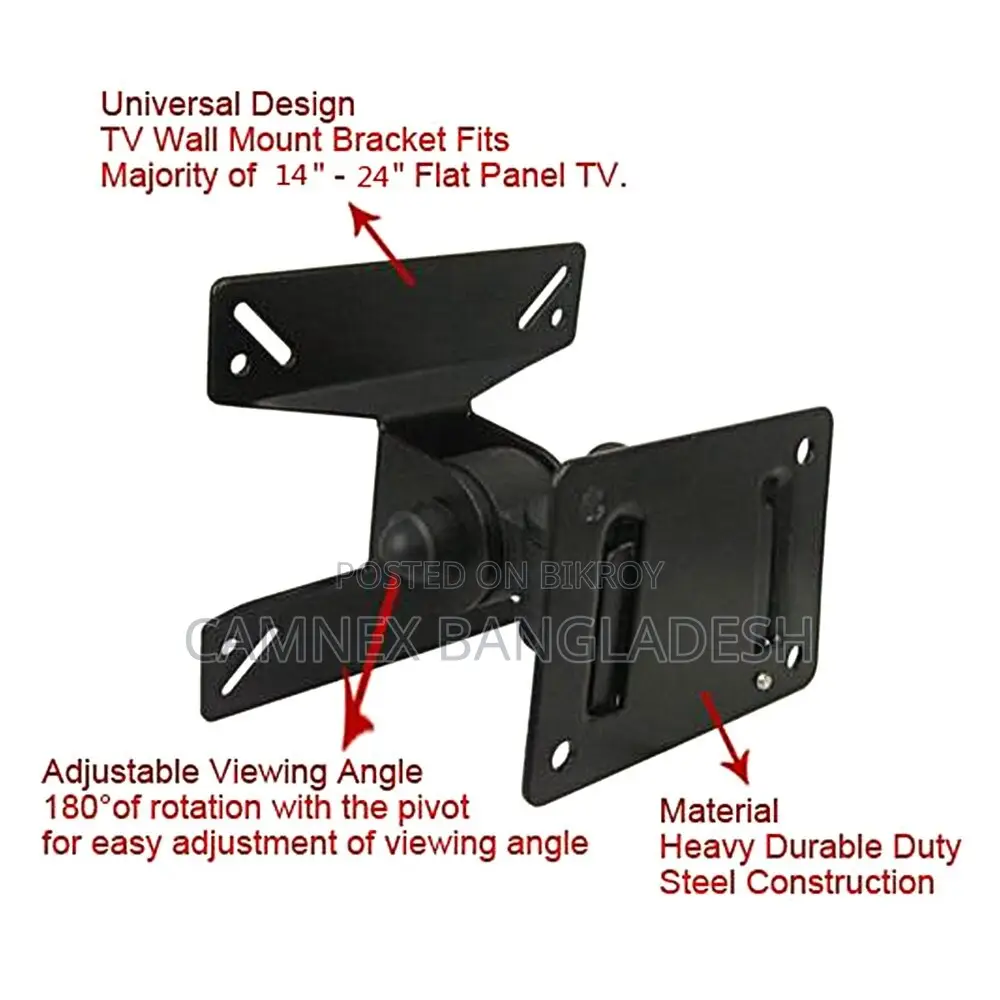 TV Wall Mount Rack (14–42 Inch)