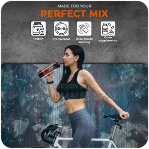 Active 100 Protein Shaker Bottle 500ml With Extra Compartment - Gym Sh
