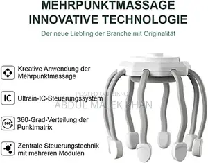 Electric Octopus Head Massager Therapy offering a 360-degree massage t