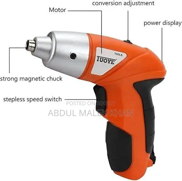 Cordless Power Screwdriver Kit Rechargeable Electric 45pcs Cordless Dr