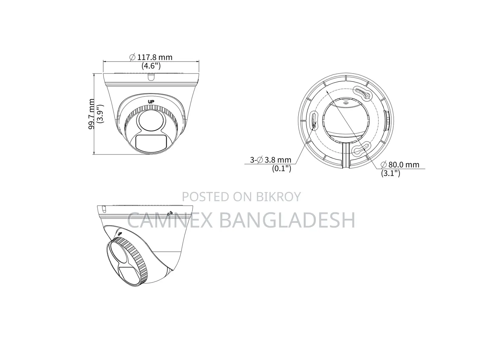 ইউনিভিউ UAC-T112-F28-W ২ মেগাপিক্সেল কালারহান্টার এইচডি ফিক্সড টারেট অ্যানালগ ক্যামেরা