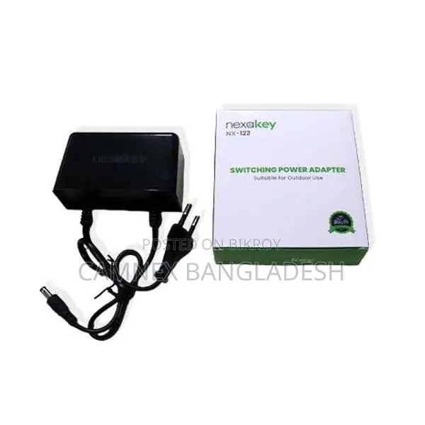 NexaKey NX-122 12V/2A Waterproof DC Power Adapter for CC Camera