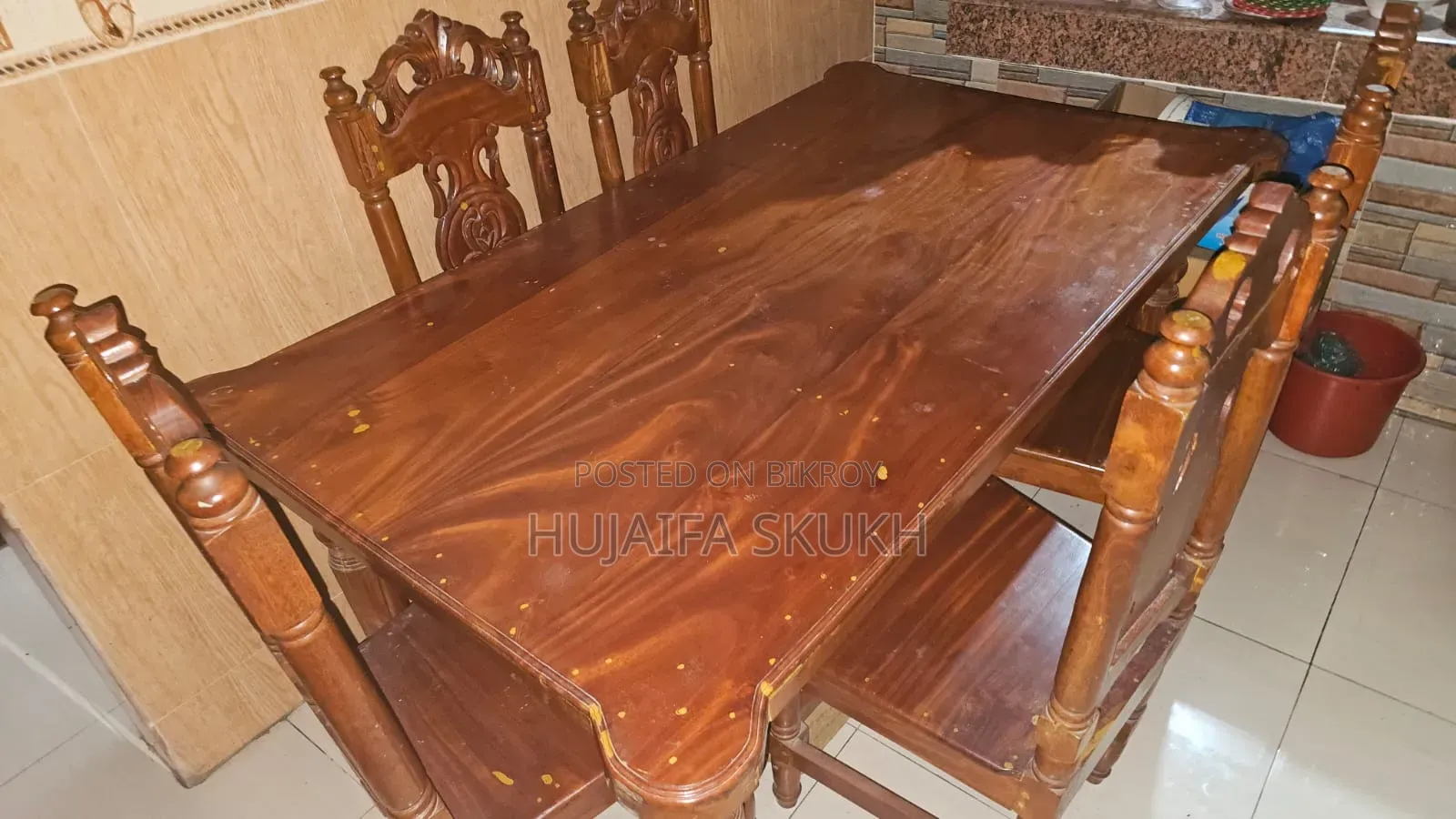 কাঠাল কাঠের ডাইনিং টেবিল