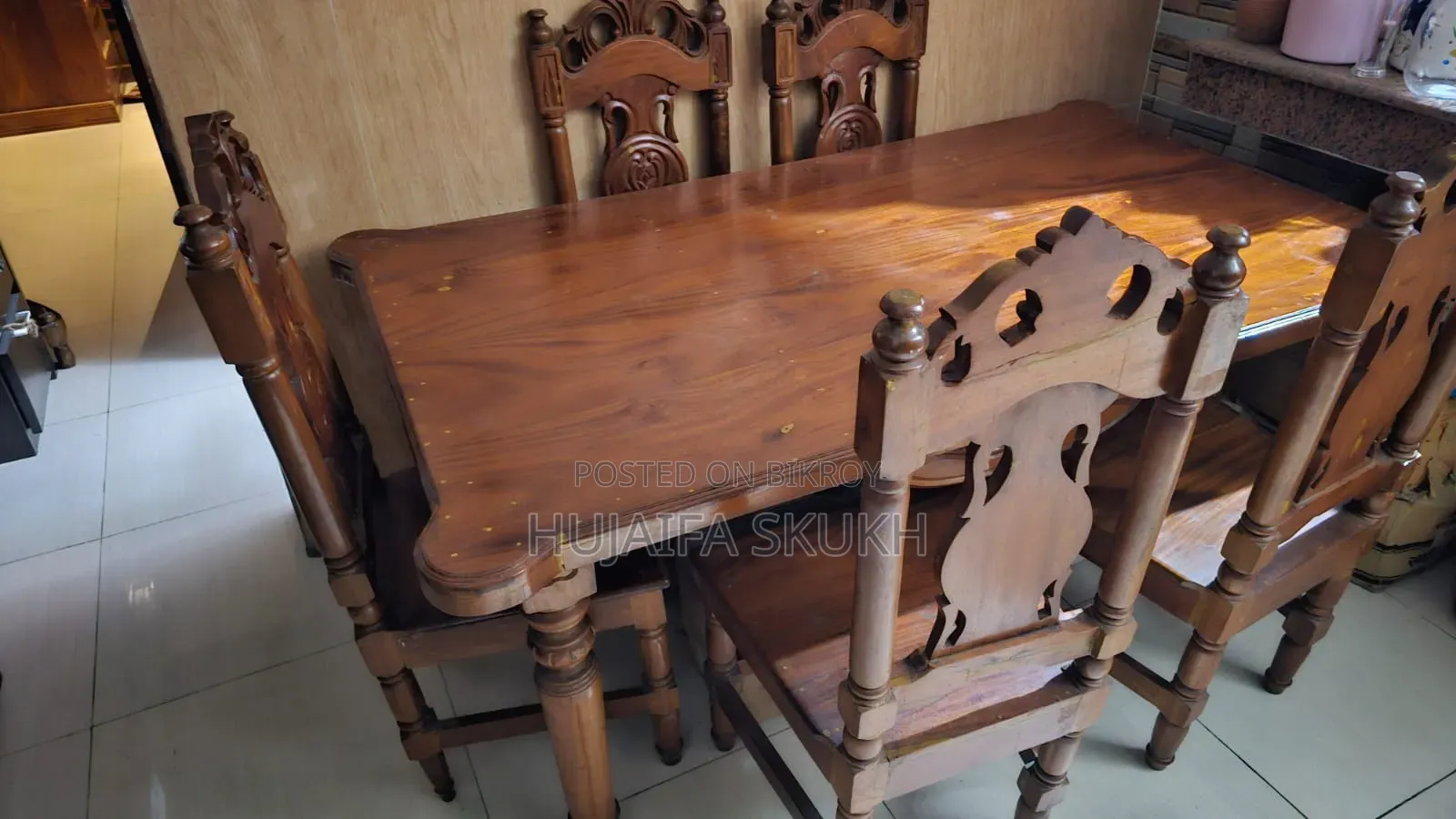 কাঠাল কাঠের ডাইনিং টেবিল