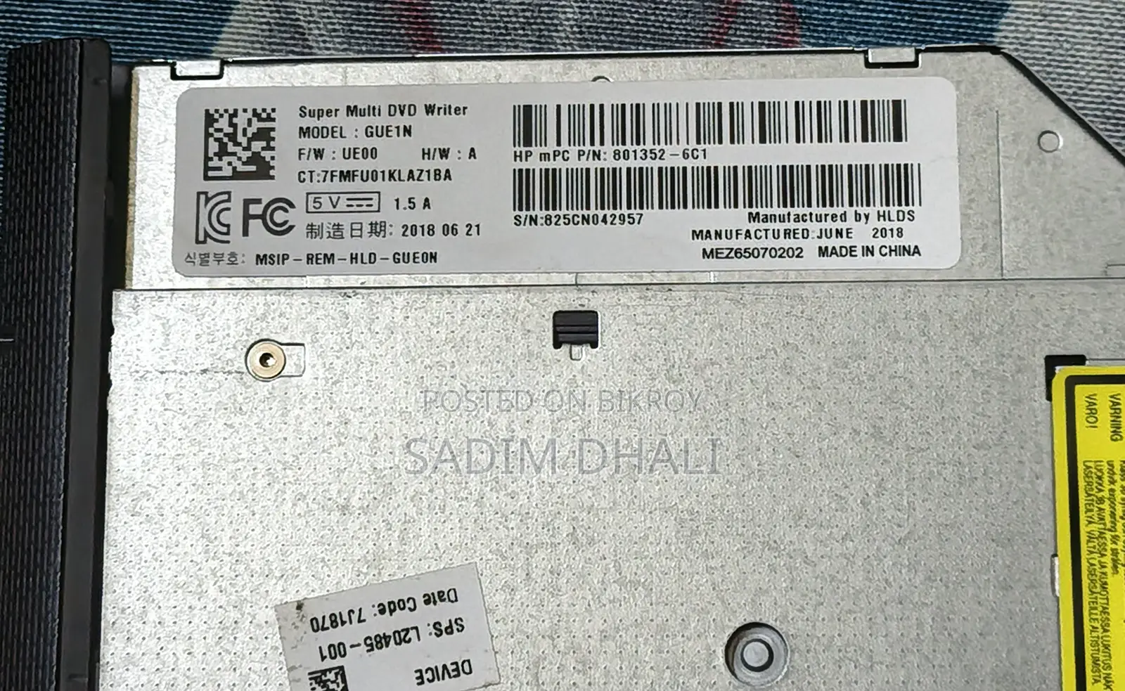 Original HP Slim DVD Writer (GUE1N)