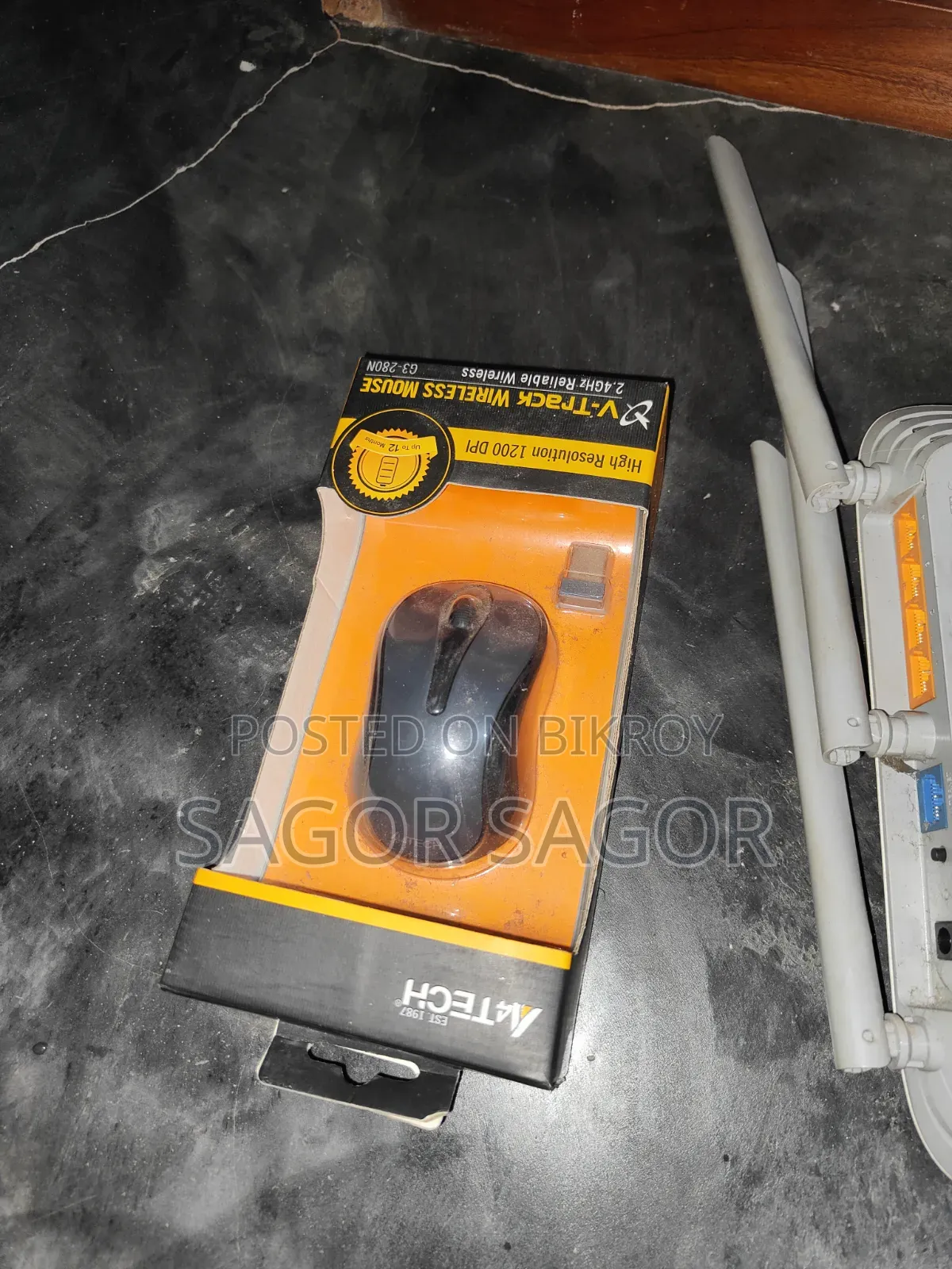 A4TECH G3-280/280n গ্লসি গ্রে ওয়্যারলেস মাউস