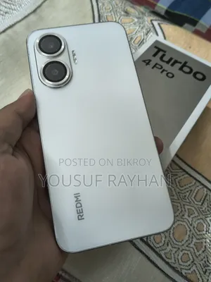 নতুন শাওমি রেডমি টার্বো ৪ প্রো ২৫৬ জিবি সাদা