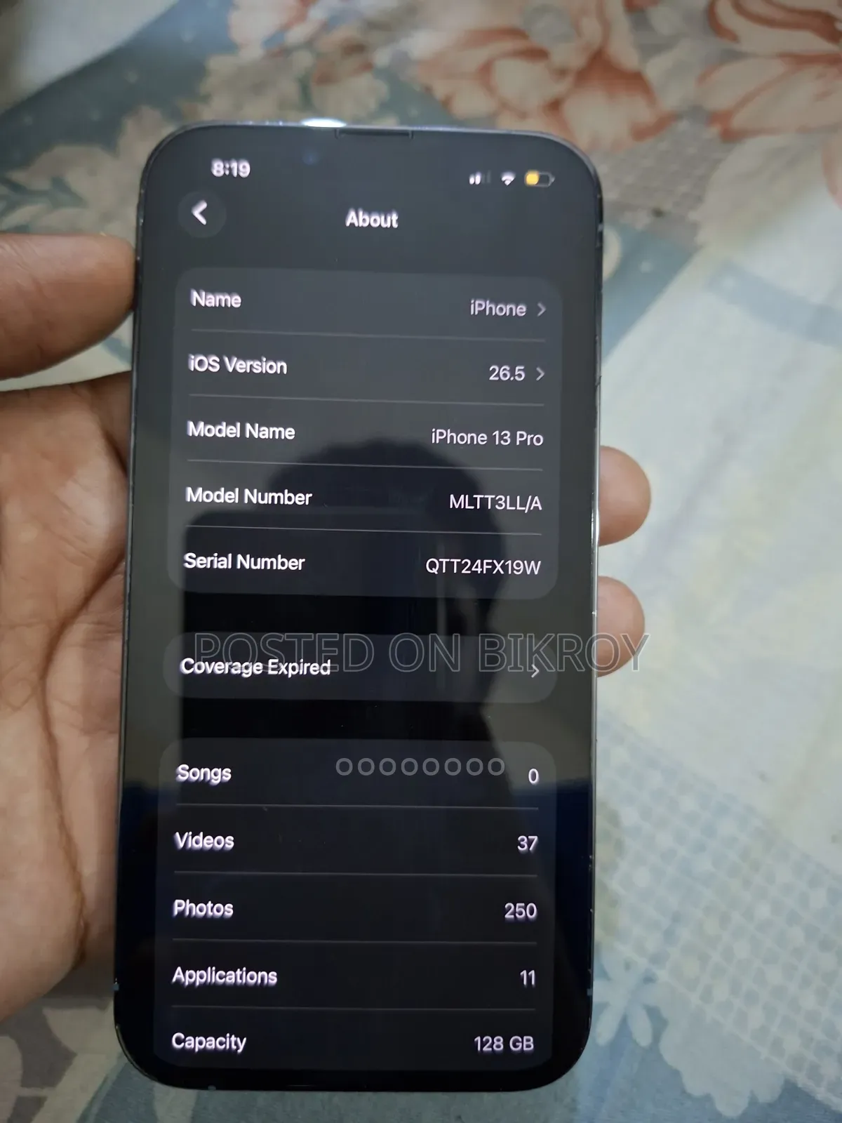 অ্যাপল আইফোন ১৩ প্রো ১২৮ জিবি ব্লু