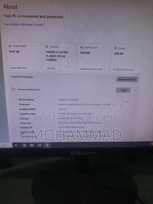 Desktop Computer Gigabyte GB-BACE-3000 8GB Intel Core I5 SSD 256GB