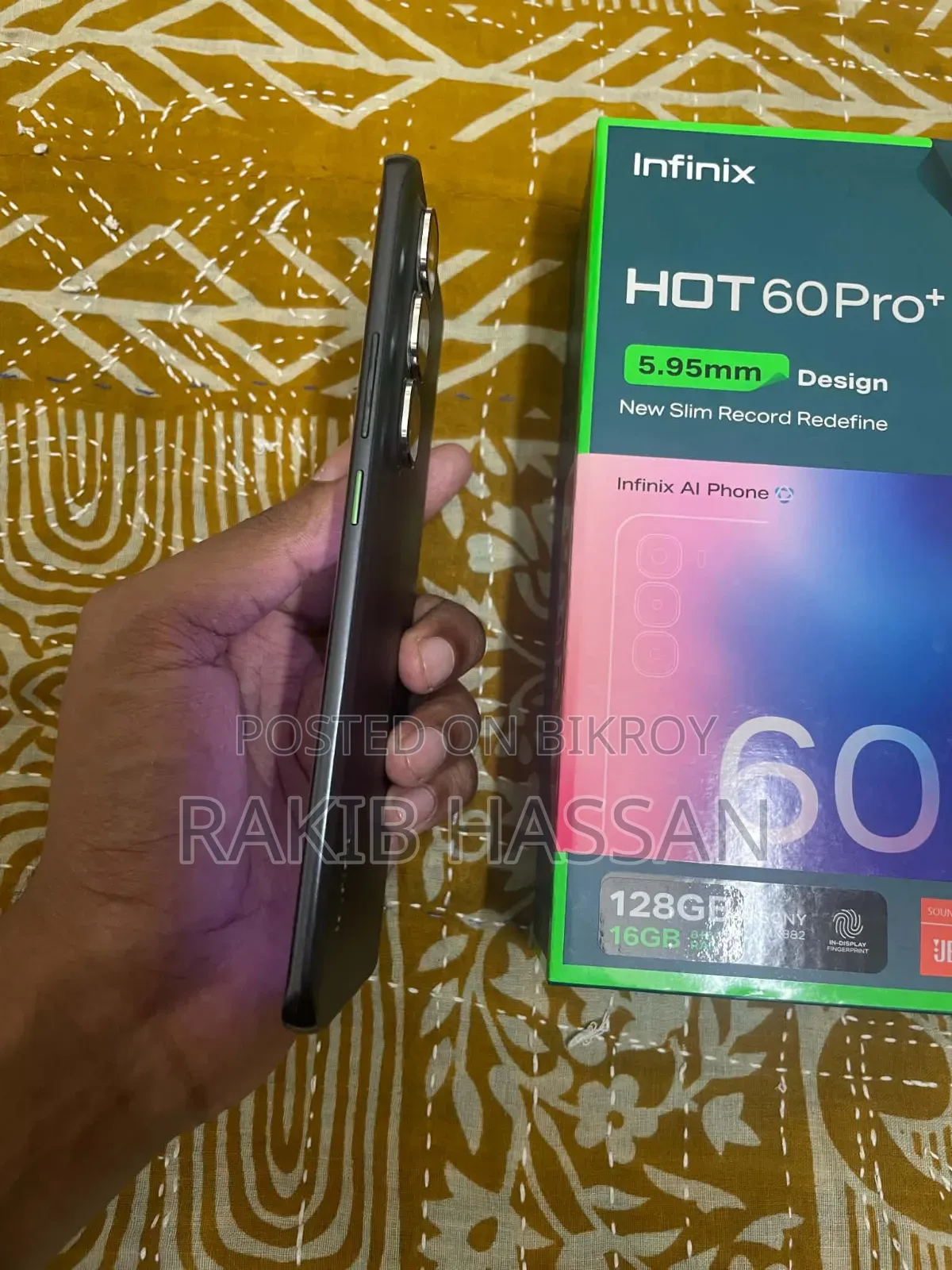 ইনফিনিক্স হট ৬০ প্রো প্লাস ১২৮ জিবি গ্রে