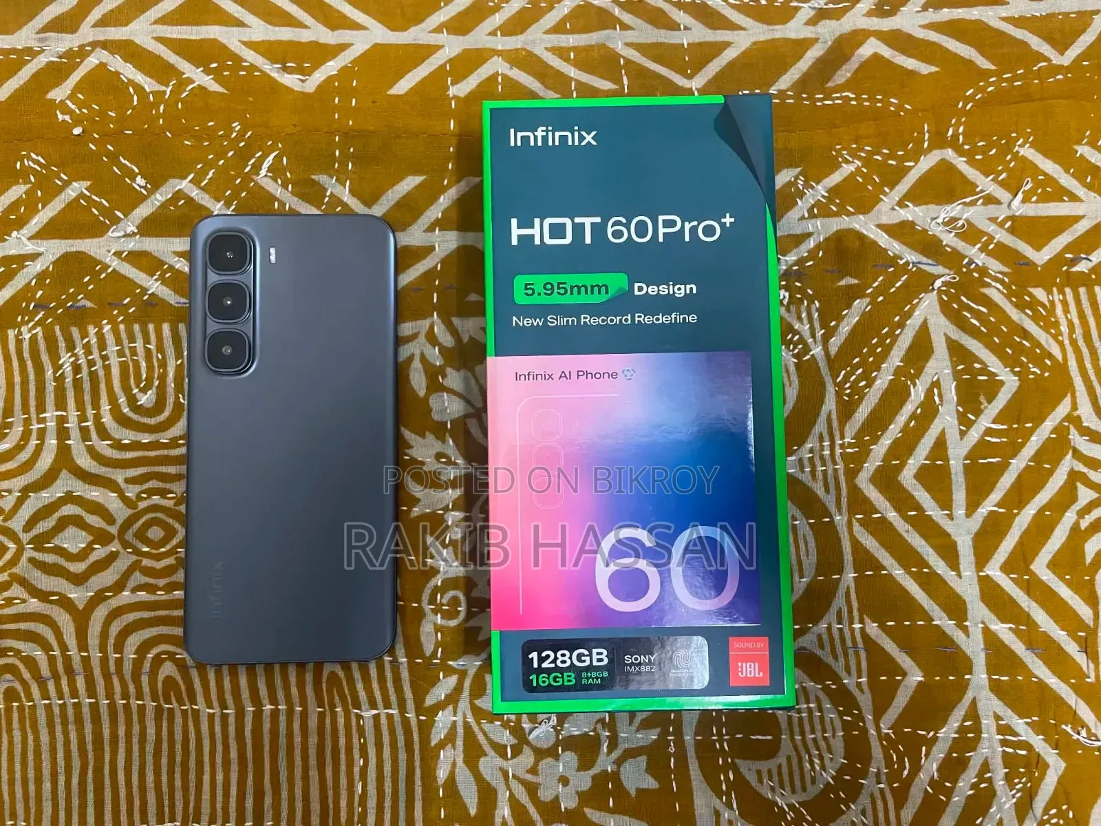 ইনফিনিক্স হট ৬০ প্রো প্লাস ১২৮ জিবি গ্রে
