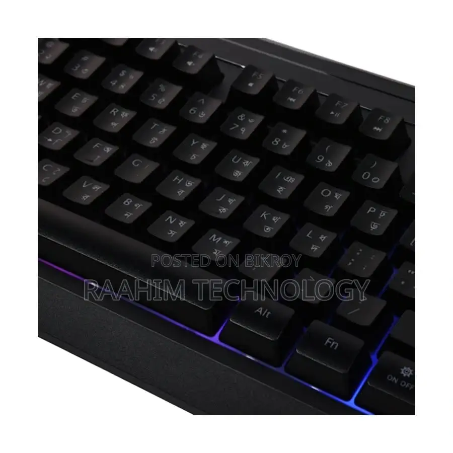 Xtreme K502R RGB Backlit Bangla Keyboard Brand New