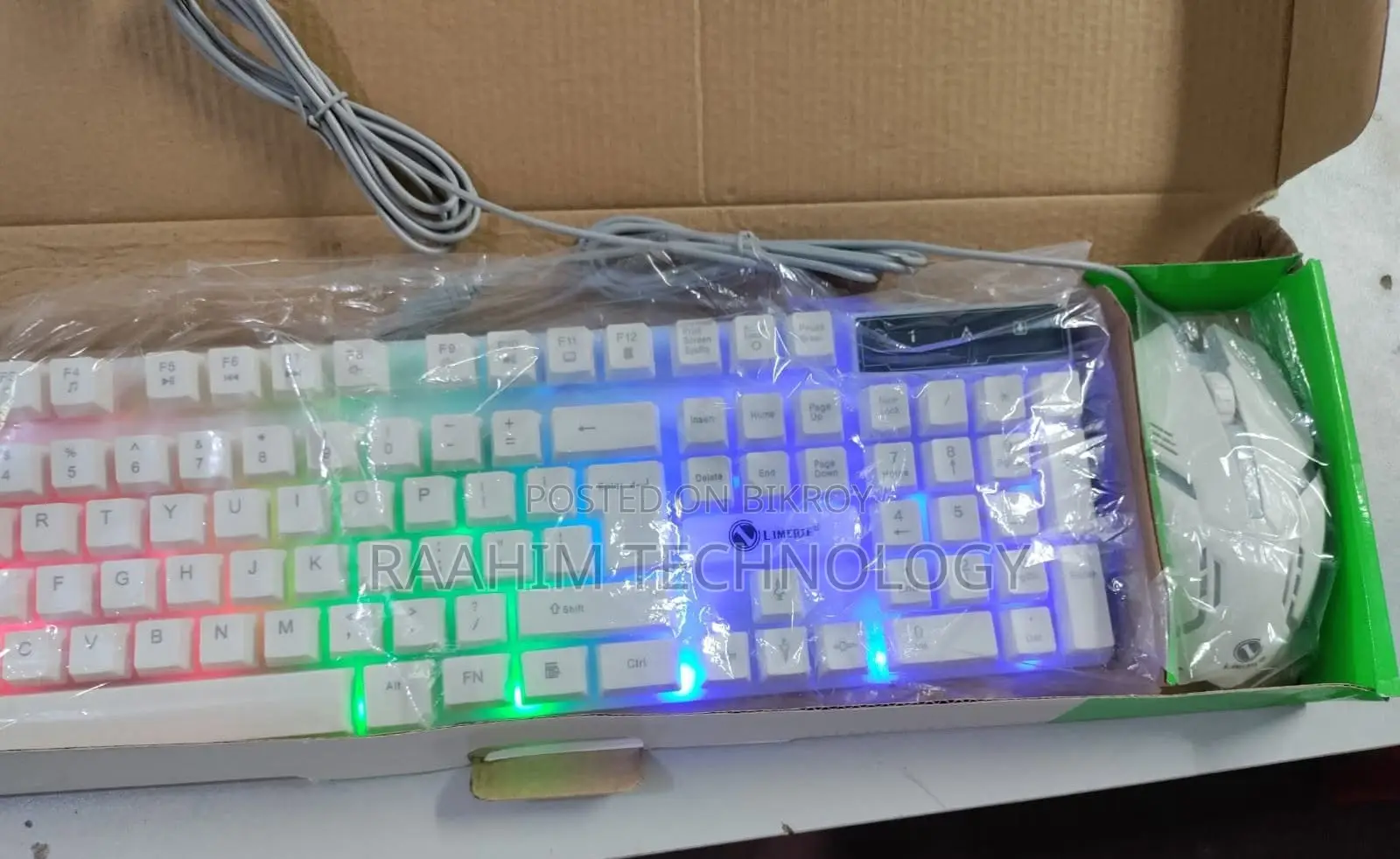 Limeide GTX300 Colorful LED Gaming Keyboard & Mouse Combo Brand New