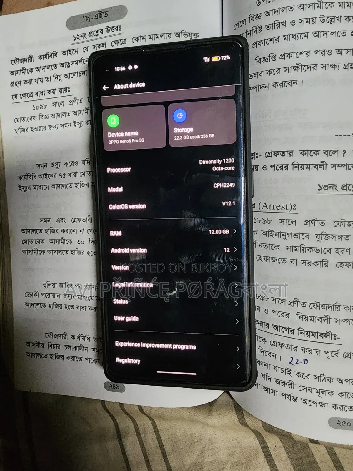 Oppo Reno6 Pro 5G 256 GB Rose Gold