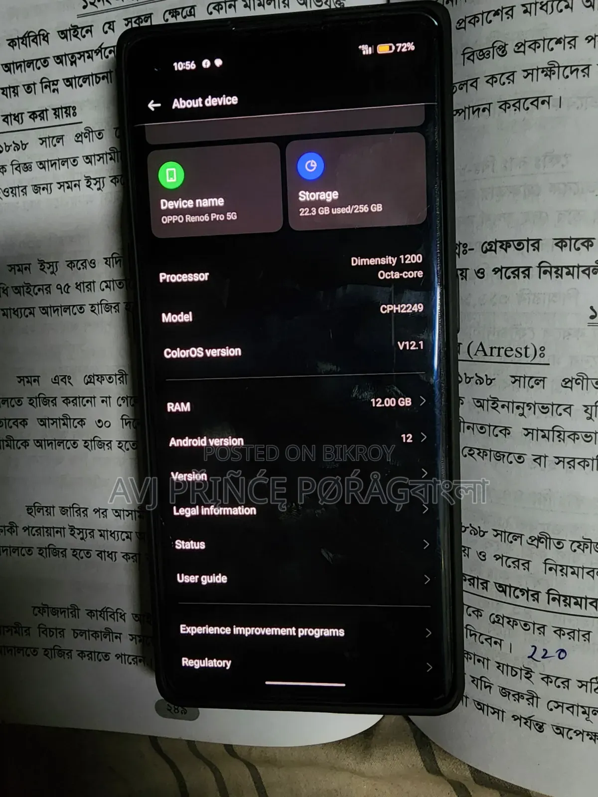 Oppo Reno6 Pro 5G 256 GB Rose Gold