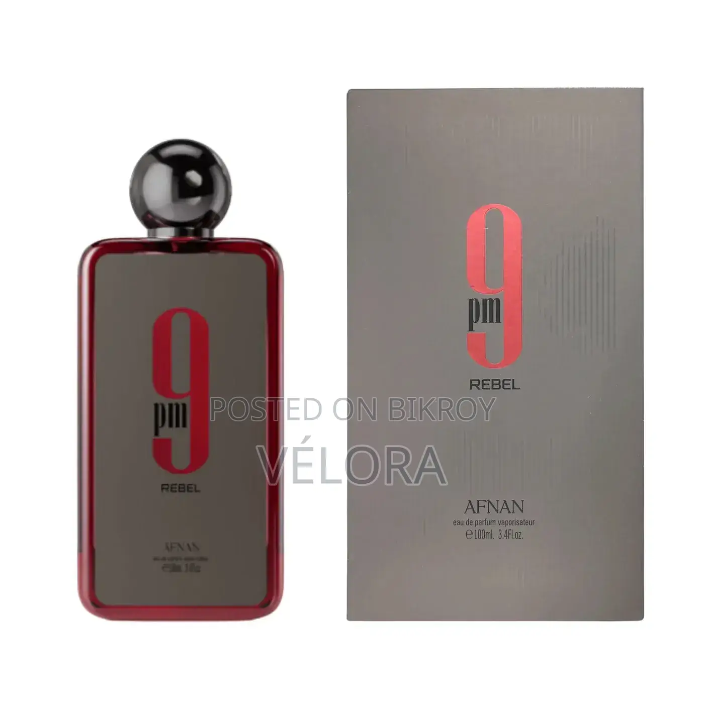 Afnan 9 PM Rebel EDP 100 ML for Men (Original)