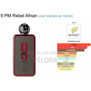 Afnan 9 PM Rebel EDP 100 ML for Men (Original)