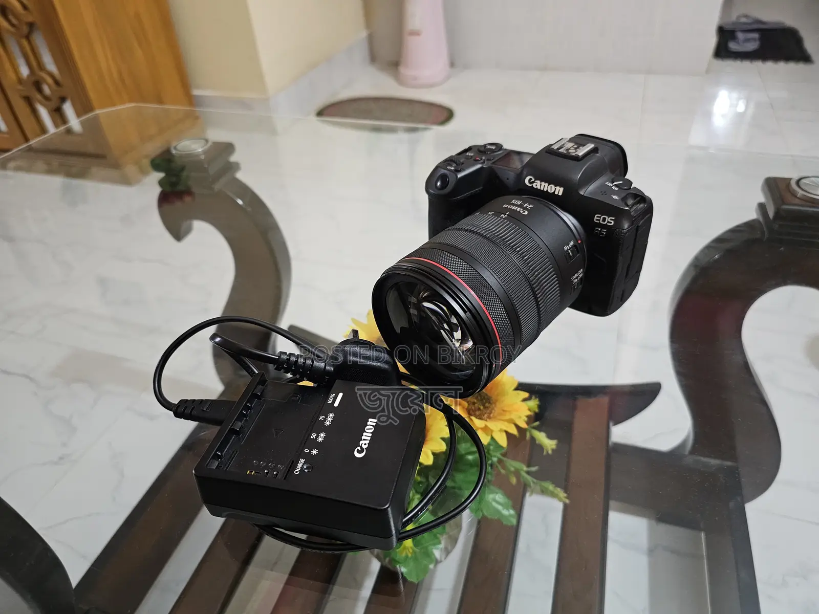 Canon EOS R5 Mirrorless Camera Paired With RF24-105mm F/4l IS USM Lens