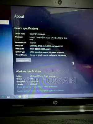 Laptop HP 15-Da3007nia 4GB Intel Core I3 HDD 1TB
