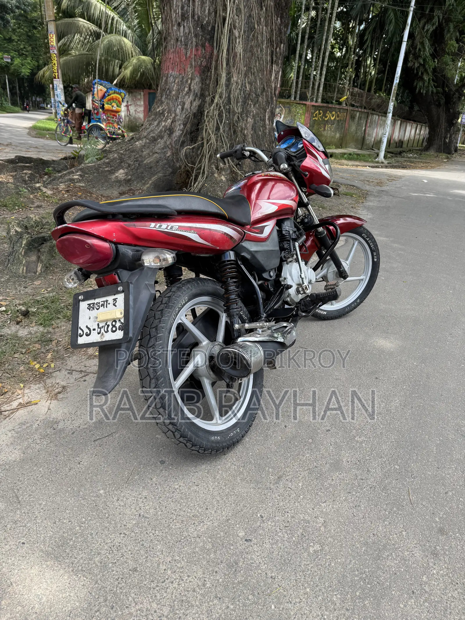বাজাজ প্লাটিনা ১১০ ইএস ২০১৯ লাল
