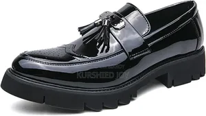 Loafers Men's Thick-Soled
Patent Leather Glossy
Formal Leather Shoes