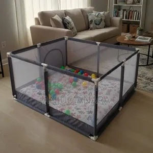 4×4 Feet Baby Playpen With 50 Balls & Waterproof Foam Mat