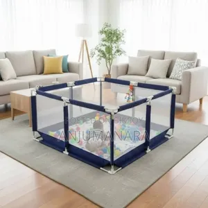 4×4 Feet Baby Playpen With 50 Balls & Waterproof Foam Mat