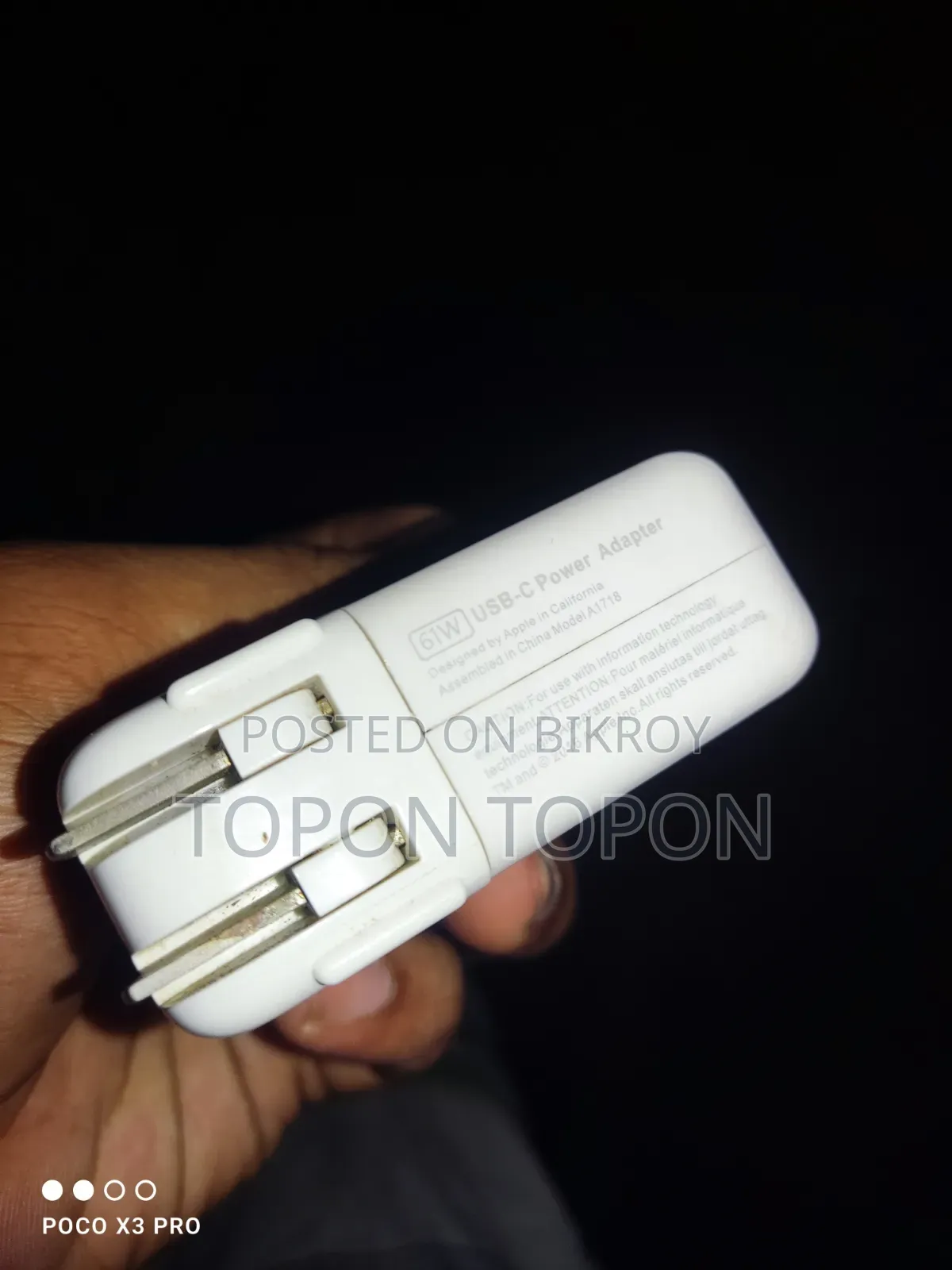 Only Apple 61 Charger Without Cable Only Charger