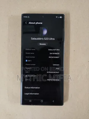 New Samsung Galaxy S23 Ultra 512 GB Black