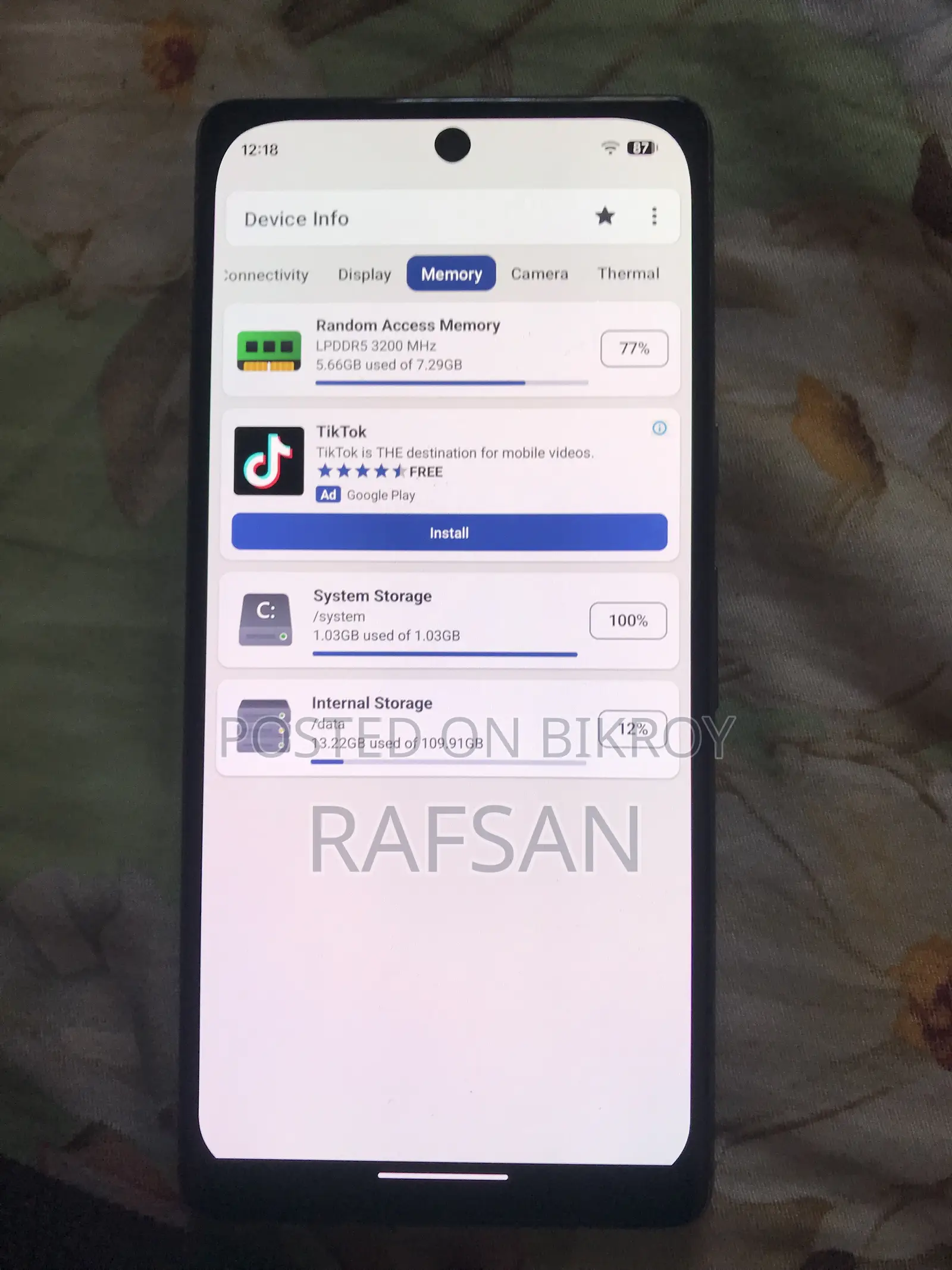 গুগল পিক্সেল ৭ ১২৮ জিবি ব্ল্যাক